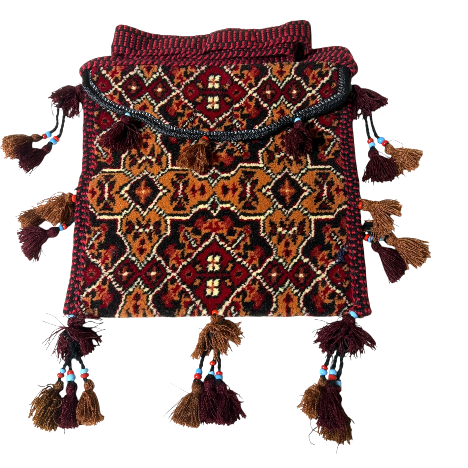 Vintage tribal textile wall hanging, view 2